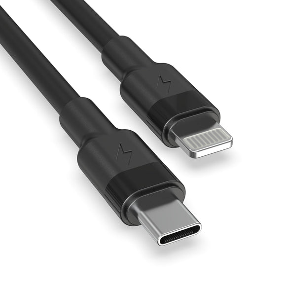 USB-C zu i-Produkte Ladekabel Datenübertragung Fast Charge Schwarz