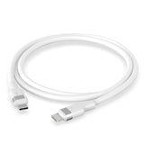 USB-C Ladekabel Weiß auf Apple iOS iPhone iPad Datenübertragung Schnell Laden Fast Charging Charge