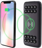 Powerbank Wireless 20.000mAh Drahtlos Aufladen Qi Technologie LED Status Display Outdoor Camping Reise Kfz LKW Adapter Externes Handy Akku Tragbares Ladegerät USB USB-C USB-Micro (20.000mAh, Weiß)