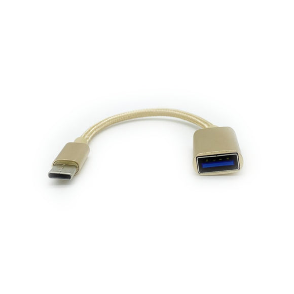 USB-C Adapter auf USB 3.0 Buchse Farbe Gold